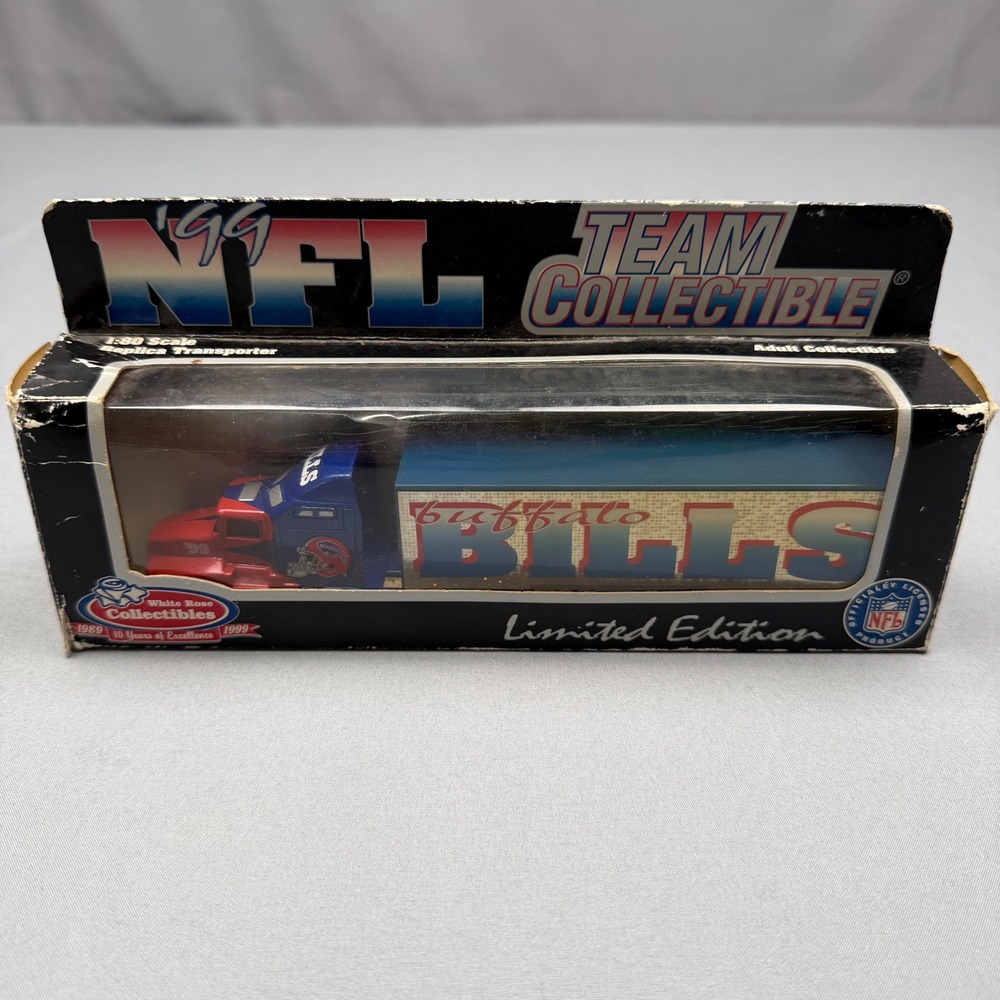 VTG White Rose Collectibles 1999 NFL Buffalo Bills 1:80 Replica Transporter Trk